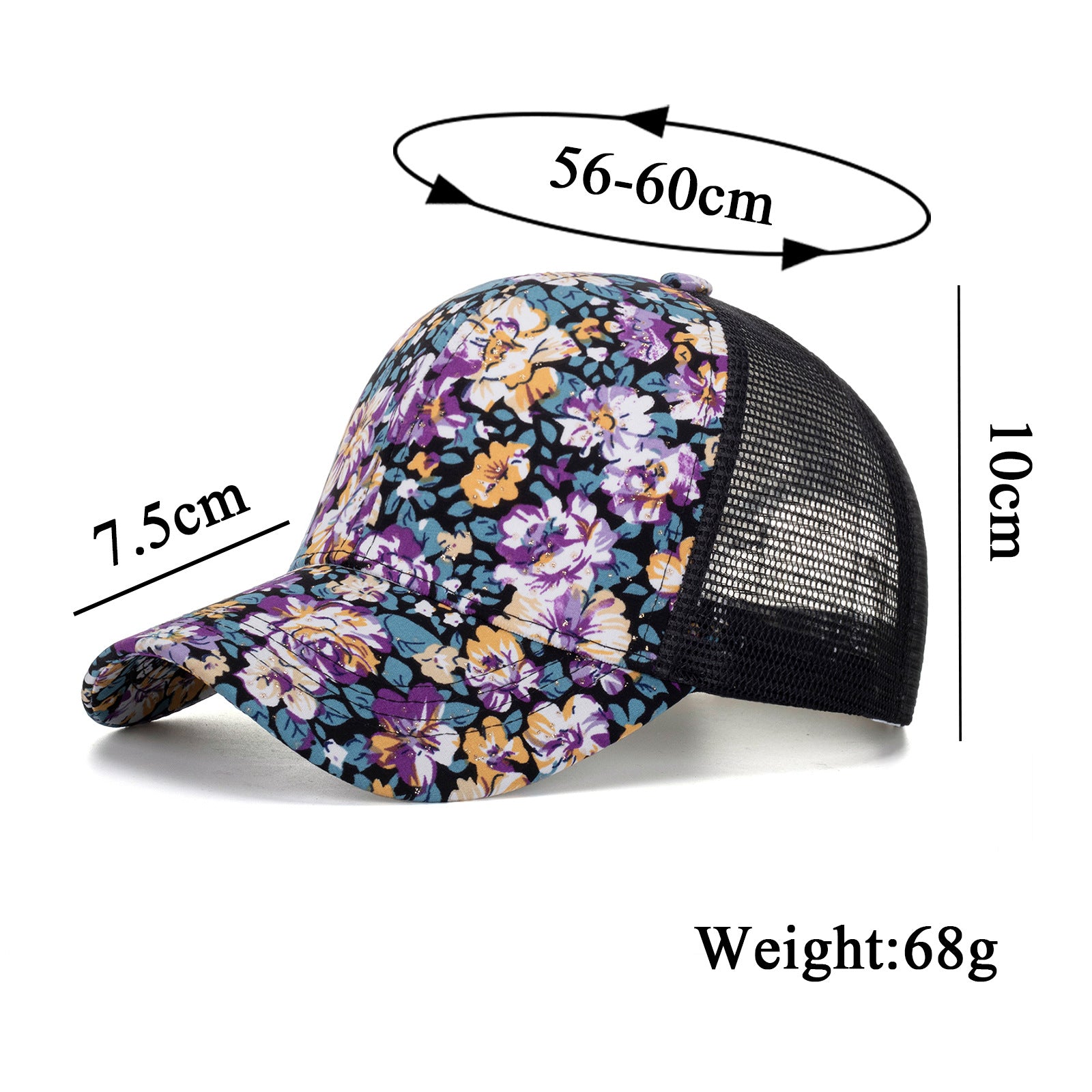 Wholesale Flower mesh hat baseball cap sun hat